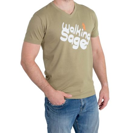 Men's V-neck T-shirt - WSMTV-641 - khaki