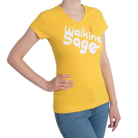 Women's V-neck T-shirt - WSWTC-821 - yellow